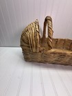 Vintage Baby Doll Moses Wicker Basket Bassinet 20x14   