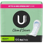 Secure Maxi Pads  Heavy Absorbency  44 Count