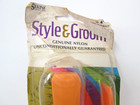 Vintage Hair Brush Comb Set 1970s Style N Groom Nylon Orange Sekine