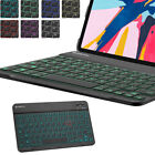 9   10   12   Slim 7 Color Backlight Wireless Bluetooth Keyboard For Apple Ipad