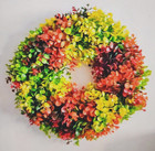 Artificial Spring Wreath For Front Door Or Porch  Multicolor