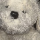 Vintage Russ Stuffed Plush Muffin Puppy Dog White Shaggy 12  Excellent