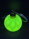 Fenton Devilbiss Green Coin Dot Perfume W_atomizer 4  Uranium Glass Thumbprint