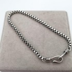 Vintage Silver 925 Chain Bracelet Unisex Retro Antique Jewelry