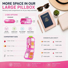 Large Pill Organizer With 161 Medicine Labels  Travel Pill Case