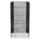 Rv Shower Surround 36  X 24  - Ash-gray Wood With Patterned Waterfall Accent