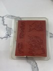 Stampin Up Snowy Play Snowman Winter Wood Rubber Stamp Set New 