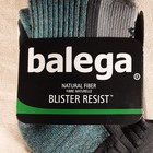 Nwt Balega Blister Resist Quarter Running Socks Grey   Blue Size Small