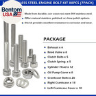 304 Stainless Steel Engine Bolt Kit 88pcs  7pack  Compatible For Yamaha 1988-200