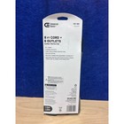 Commercial Electric 8 Foot Cord 6 Outlet Surge Protector Black 1000 Joules