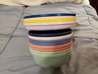 Pillowfort Plates Plastic Stackable Mixed Colors Lot 8 Bowls 4 Plates