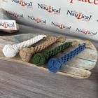 Rope Bell Pull W  Monkey Fist Knot Ball   Brass Shackle  White  Tan  Green  Blue