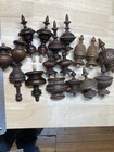 Lot Of Antique Finials Clock - Vienna - Gustav Becker Various Woods