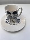 Vintage 1964 The Beatles Washington Pottery Mug Saucer Set Official 60s Rare Uk