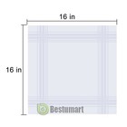 5 Pcs White Cotton Men Handkerchiefs Hanky Pocket Square Hankie Lot Set Vintage