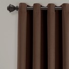 Insulated Grommet Blackout Window Curtain Panels  Pair  52  W X 84  L  Chocol   