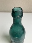 Albert Von Harten Glass Teal Bottle Savannah  Ga Blob Pony Soda  Embossed 1860 s