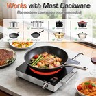 1500w Electric Single Infrared Cooktop Knob Control Ceramic Hot Plate
