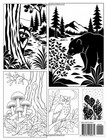 Still   Slow Nature Monochrome Coloring Book For Adults  50 One Color Designs Wi