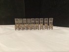 Rare Vintage Authentic Signed Mma Hanukkah  9  Chair Silver Plate Menorah Nr