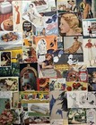 Lot 100 1930s-1970s Small Ads   Cutouts ephemera collage junk Journals scrapbook