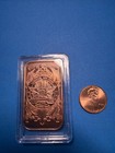 1 Oz Copper Bar Statue Of Liberty Design  New Copper Coin In Sealed Case