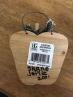 Handcrafted Wooden Apple Wall Hanging With Teachers Quote By Country Blessings
