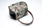 Dear Vanilla Japanese Kimono Enamel Handbag Purse Vintage Authentic Made Japan