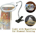 Led Large Lens Lighted Lamp Top Desk Magnifier Magnifying Glass With Clamp
