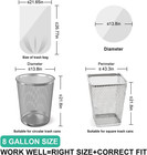 120 Count 8 Gallon Trash Bags Unscented - Thick Clear Medium Garbage Bags  30 Li