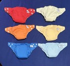 Lot Of 6 Fuzzibunz Pocket Cloth Diapers W  12 Inserts     One Size Adjustable