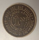 Vintage Brass Trade Token  Mentor Clothing Good For  1 00