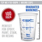 Tcp Global 10 Oz   300ml  Graduated Plastic Mixing Cups - Box 10 Oz   Clear