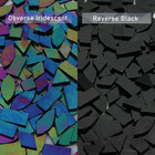 Iridescent Glass Mosaic Tiles For Crafts  240 Pieces 5 Shapes Mixed Stained Glas