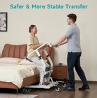 Sit-to-stand Patient Transfer Lift Stand Assist W  Casters Sling Seat Elenker 