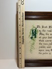 Vintage Framed Cross Stitch An Irish Blessing  may The Road Rise To Meet You 