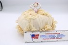Porcelain Lady Half Doll Pin Cushion Depression Era Skirt Vintage Unmarked