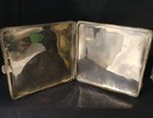 Iraqi Silver Cigarette Case Niello 1930s X 40s  Hard To Find Rare Design