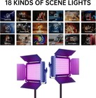 Rgb Led Video Light Kit Photography Studio Lighting Set