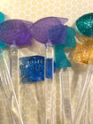 18 Cocktail Stirrers Drink Swizzle Sticks Spoon Palm Trees   Fish Tiki Bar Multi