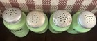 Jeannette Vintage Jadeite Green Salt Pepper Sugar Flour - With Freebie  - 