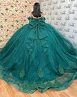 Mouccy Sparkly Beaded 2 In 1 Quinceanera Dresses Detachable Overskirt Royal