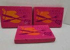 3 Boxes Retro Recipes Cards Cookery Set Of 36 Each Pink Green Yellow Orange 