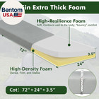 3 5  Extra Thick Foam Camping Mattress  Waterproof Cover   Travel Bag  Portable