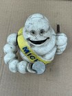 Michelin Tire Guy Man Figure Mechanical Piggy Bank In Cast Iron Eats Coins