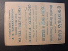 Union Pacific Tea Co   Victorian Trade Card Poughkeepsie Ny