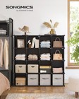 Cube Storage Organizer  Set Of 16 Plastic Cubes  Closet Organizers