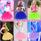 Royal Blue Tutu Women Tulle Skirt One Size   15 7 length 