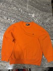 Polo Ralph Lauren Men s Orange Solid Crew-neck Pullover Sweater