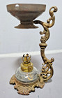 Miniature Cast Iron Tin Oil Lamp Vapo Use Cresolene Kerosene Vaporizer